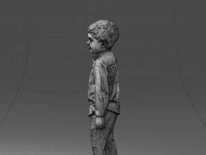 boy in pose 0278 3D Model