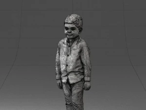 boy in pose 0278 3D Model