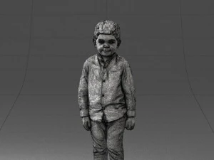 boy in pose 0278 3D Model