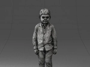 boy in pose 0278 3D Model