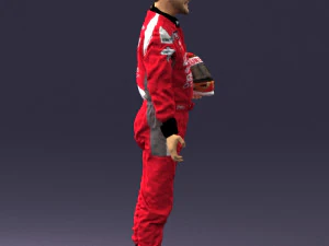 man in motorcycle clothes 0276 3D Model