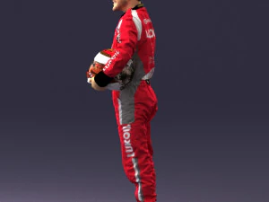 man in motorcycle clothes 0276 3D Model