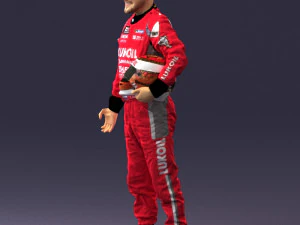 man in motorcycle clothes 0276 3D Model