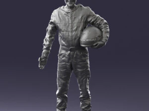 man in motorcycle clothes 0276 3D Model