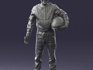man in motorcycle clothes 0276 3D Model