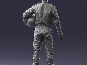 man in motorcycle clothes 0276 3D Model