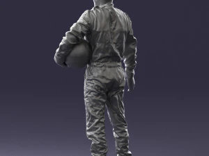 man in motorcycle clothes 0276 3D Model