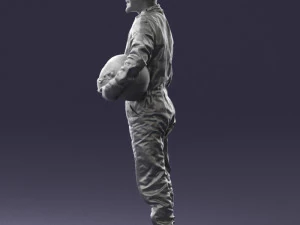man in motorcycle clothes 0276 3D Model