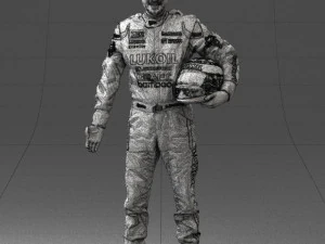 man in motorcycle clothes 0276 3D Model