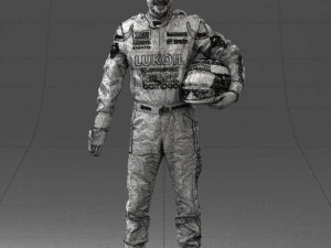 man in motorcycle clothes 0276 3D Model