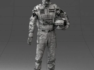 man in motorcycle clothes 0276 3D Model