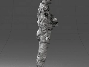 man in motorcycle clothes 0276 3D Model