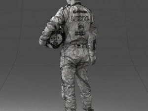 man in motorcycle clothes 0276 3D Model