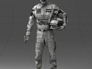 man in motorcycle clothes 0276 3D Model