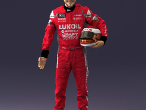 man in motorcycle clothes 0276 3d print ready Model Cetak 3D