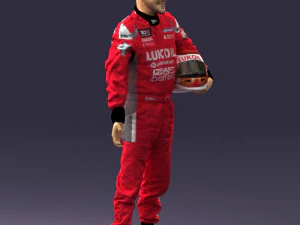 मोटरसाइकिल के कपड़े पहने आदमी 0276 3डी प्रिंट तैयार 3D प्रिंट मॉडल