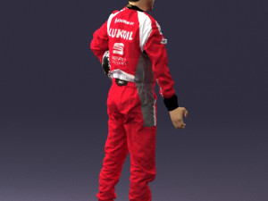 man in motorcycle clothes 0276 3d print ready Model Cetak 3D