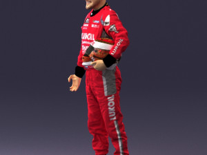man in motorcycle clothes 0276 3d print ready Model Cetak 3D