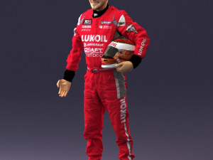 man in motorcycle clothes 0276 3d print ready Model Cetak 3D