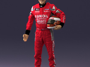 man in motorcycle clothes 0276 3d print ready Model Cetak 3D