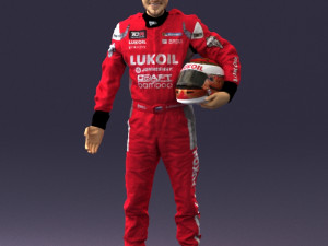man in motorcycle clothes 0276 3d print ready Model Cetak 3D