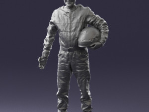 man in motorcycle clothes 0276 3d print ready Model Cetak 3D