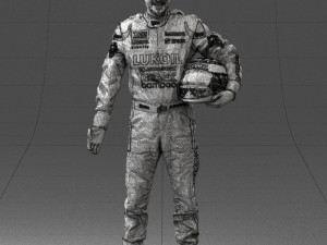 man in motorcycle clothes 0276 3d print ready Model Cetak 3D