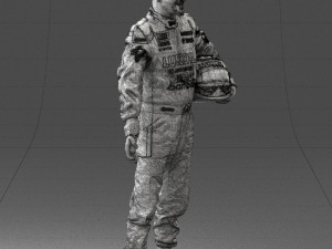 man in motorcycle clothes 0276 3d print ready Model Cetak 3D