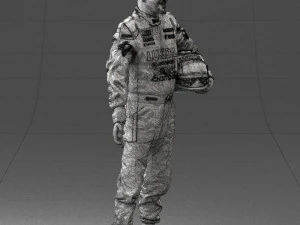 मोटरसाइकिल के कपड़े पहने आदमी 0276 3डी प्रिंट तैयार 3D प्रिंट मॉडल