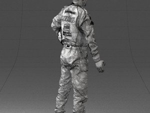 man in motorcycle clothes 0276 3d print ready Model Cetak 3D