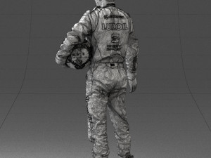 man in motorcycle clothes 0276 3d print ready Model Cetak 3D