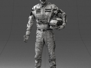man in motorcycle clothes 0276 3d print ready Model Cetak 3D
