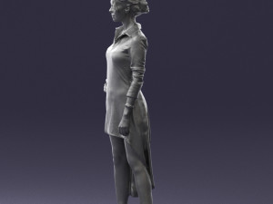 woman in black dress 0219 Modelo 3D