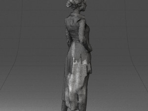 woman in black dress 0219 Modelo 3D