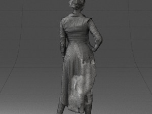 woman in black dress 0219 Modelo 3D
