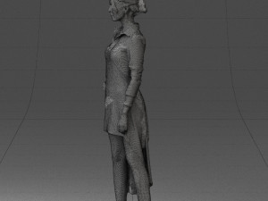 woman in black dress 0219 Modelo 3D