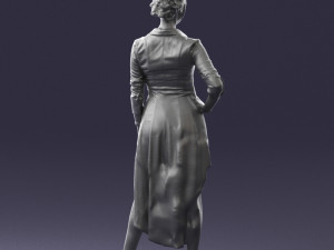 woman in black dress 0219 3d print ready 3D Print Model