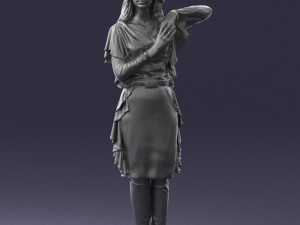 woman in pose 0222 3d print ready Modelo de impresión 3D