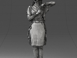 woman in pose 0222 3d print ready Modelo de impresión 3D