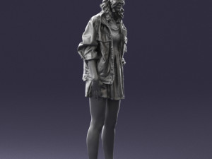 woman in pose 0225 3D Model