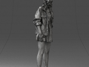 woman in pose 0225 3D Model
