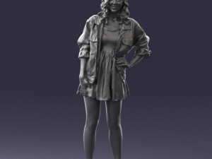 woman in pose 0225 3D Print Model
