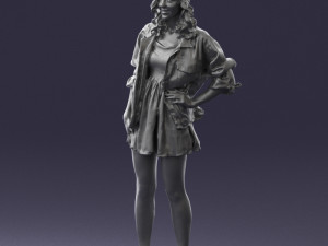 woman in pose 0225 3D Print Model