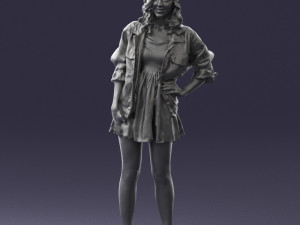 woman in pose 0225 3D Print Model