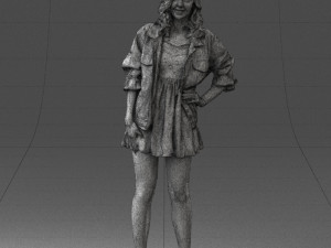 woman in pose 0225 3D Print Model