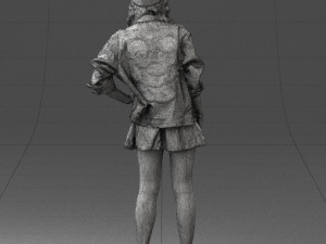 woman in pose 0225 3D Print Model