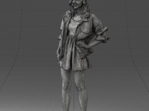 woman in pose 0225 3D Print Model