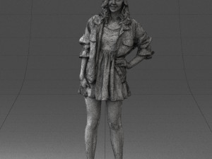 woman in pose 0225 3D Print Model