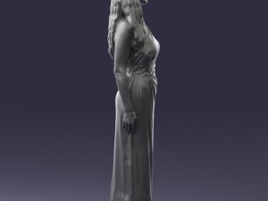 woman in pink dress 0228 3d print ready 3D Print Model