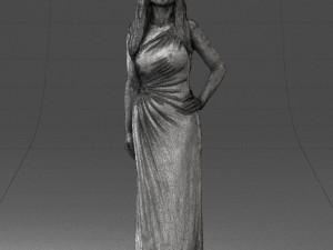 woman in pink dress 0228 3d print ready 3D Print Model